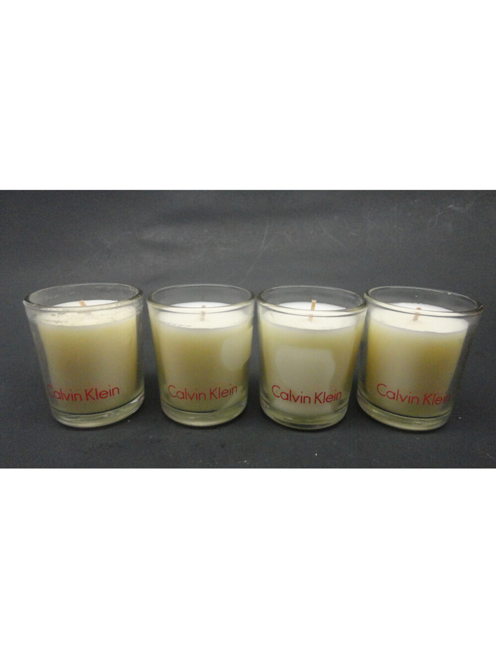 4 x Calvin Klein Jar Candle CINNAMON BERRY Scented Mini Travel Size 1.9 oz each